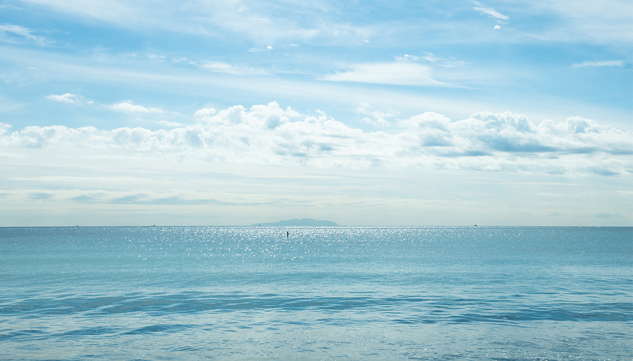 地元の茅ヶ崎の海