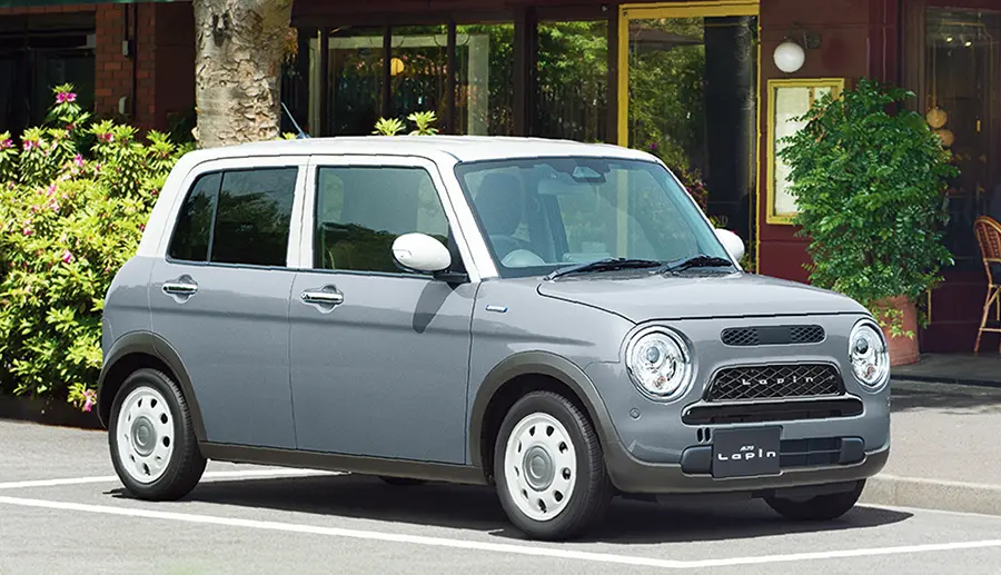 2025年３月納車　ラパンLC新車外しホイール　② スズキのファッショナブル軽乗用車のアルト・ラパン／ラパンLCが