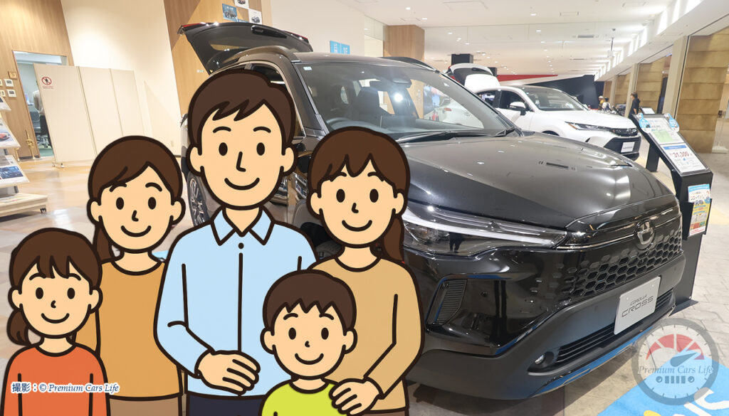 トヨタ カローラクロスHEV Zグレード現地撮影:© Premium Cars Life(ウエインズトヨタ神奈川・トレッサ横浜オートモール)