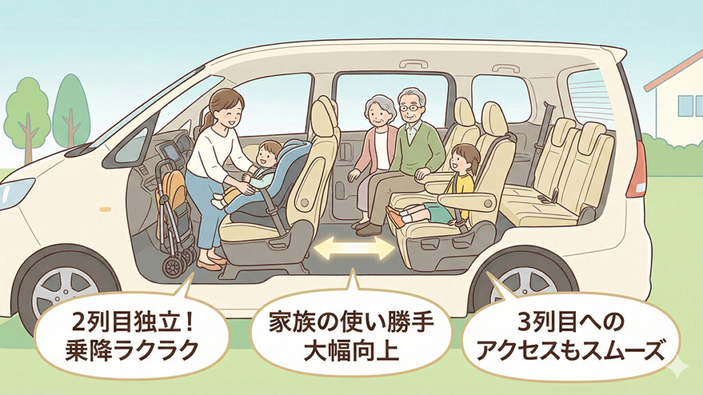 新型シエンタ-キャプテンシートが人気の理由の図解