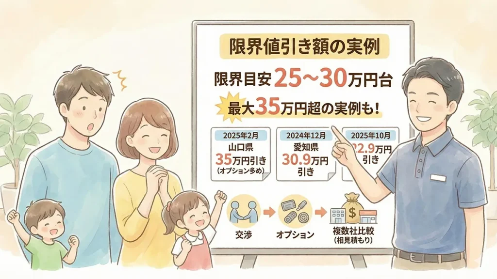 新型シエンタ-値引き-限界額の実例まとめの図解