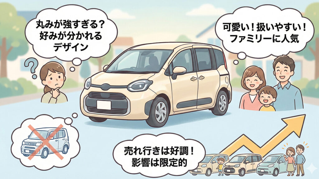 「シエンタ-デザイン-ひどい？」評判の真相の図解