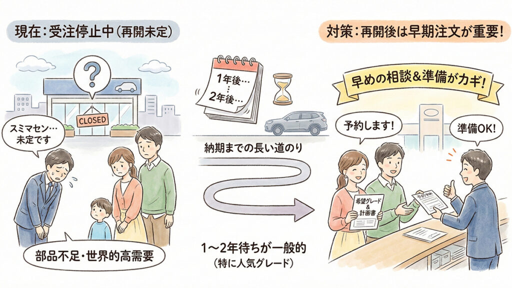 予約状況と待ち期間の最新動向の図解
