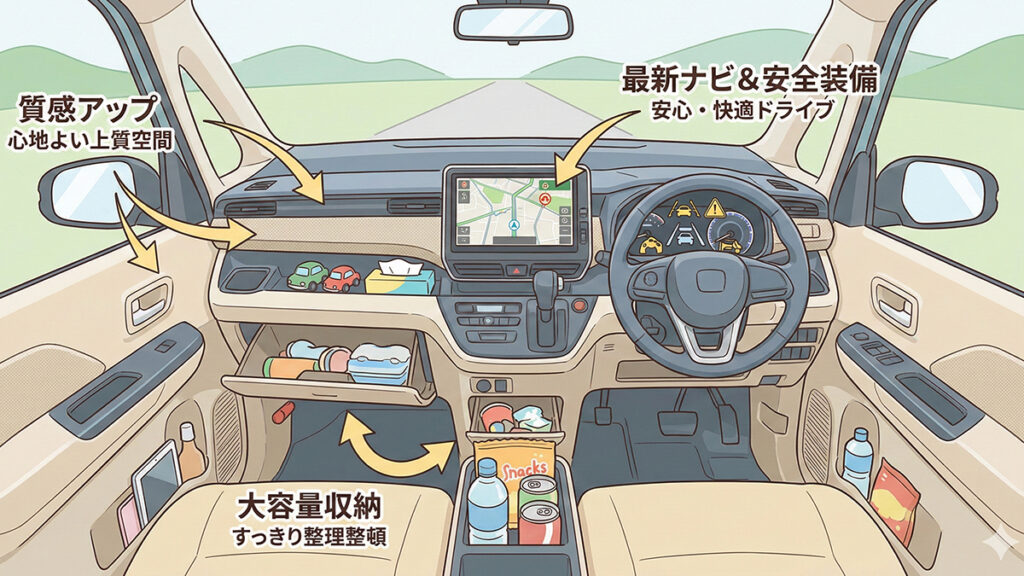 新型シエンタ-2025-内装の魅力と進化点の図解