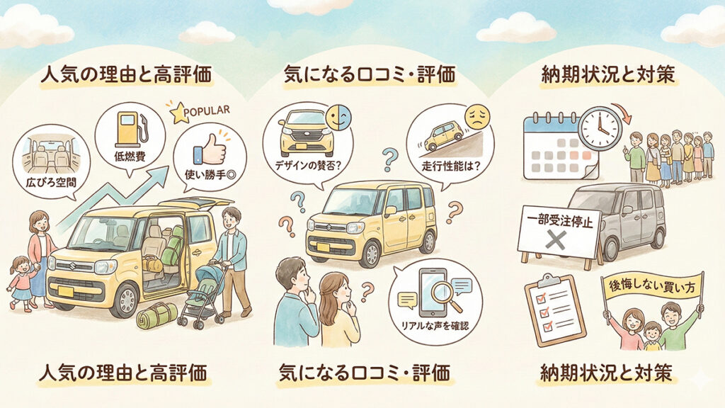 新型-シエンタ-売れ行きと評価・口コミ-納期状況のイメージ