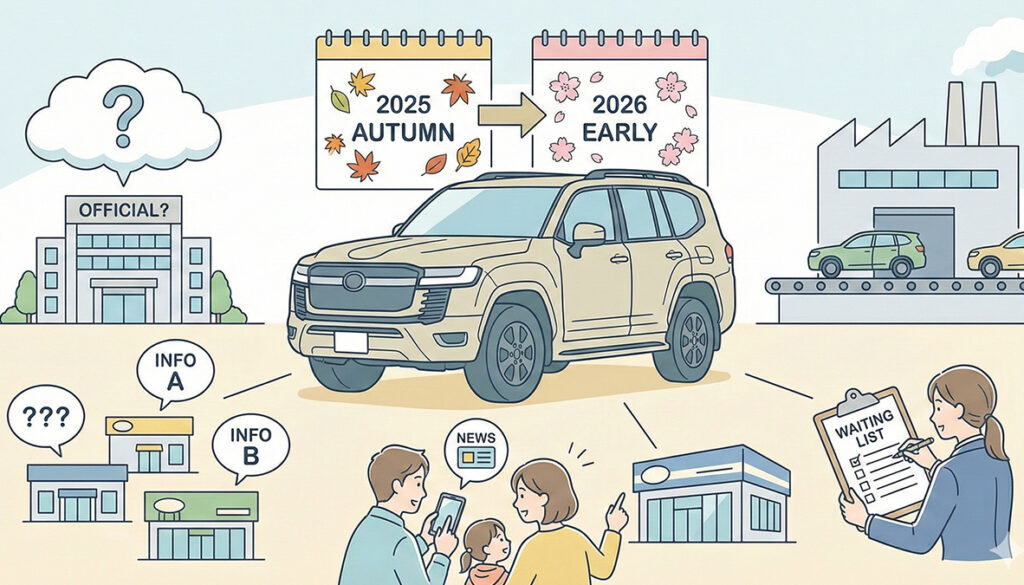 2025年秋-026年前半の受注再開予想と公式現状