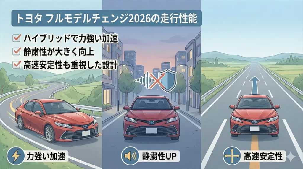 トヨタ フルモデルチェンジ2026の走行性能