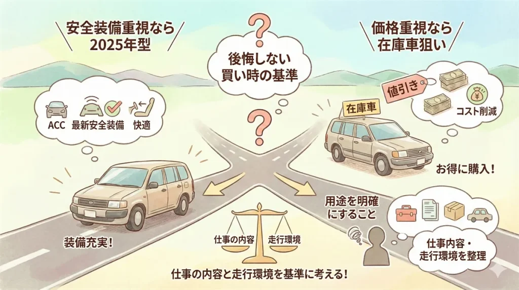 プロボックス 後悔しない買い時の基準の図解 ©Premium Cars Life