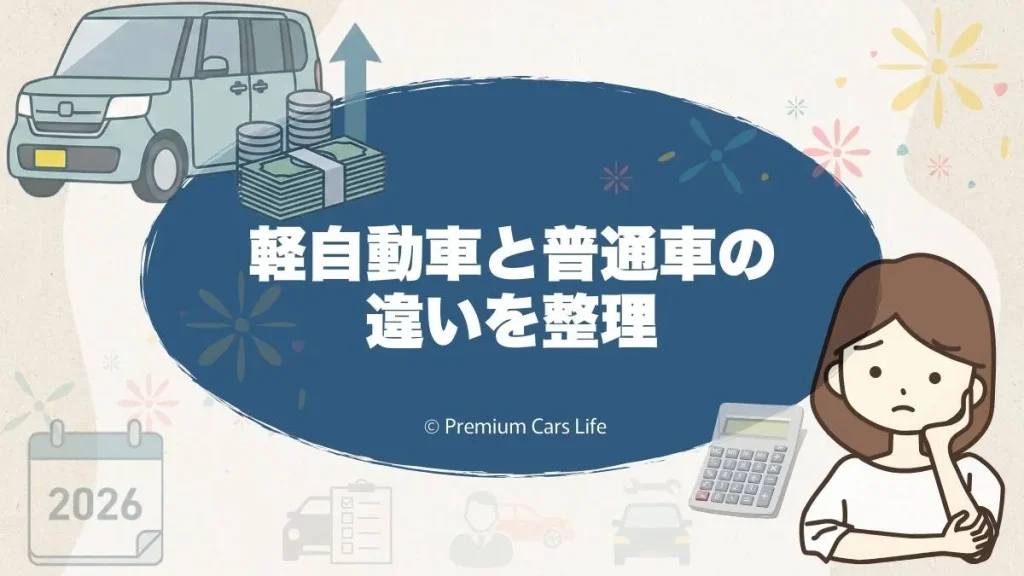 軽自動車と普通車の違いを整理してみる