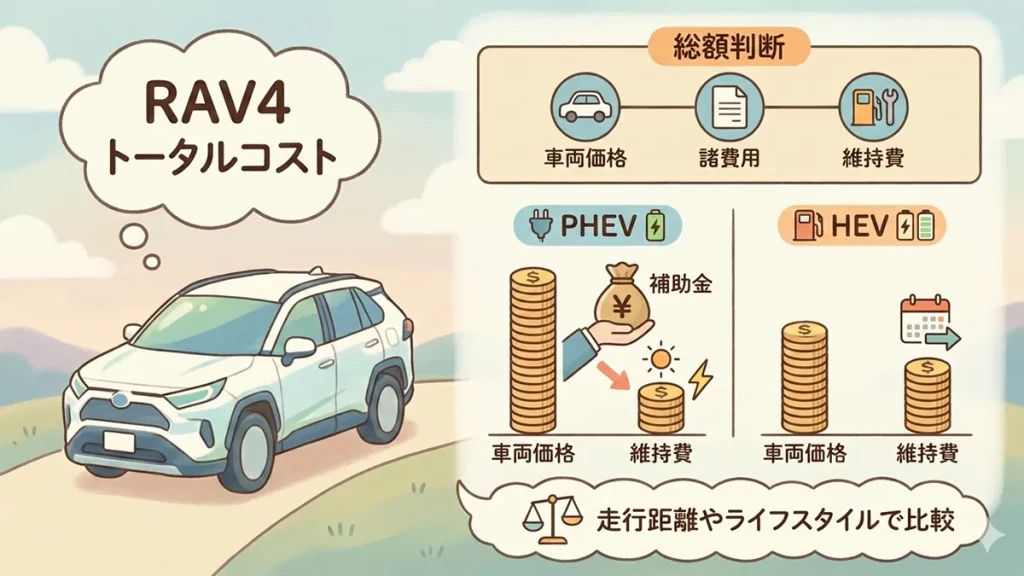 RAV4-値段トータルコスト解説の図解