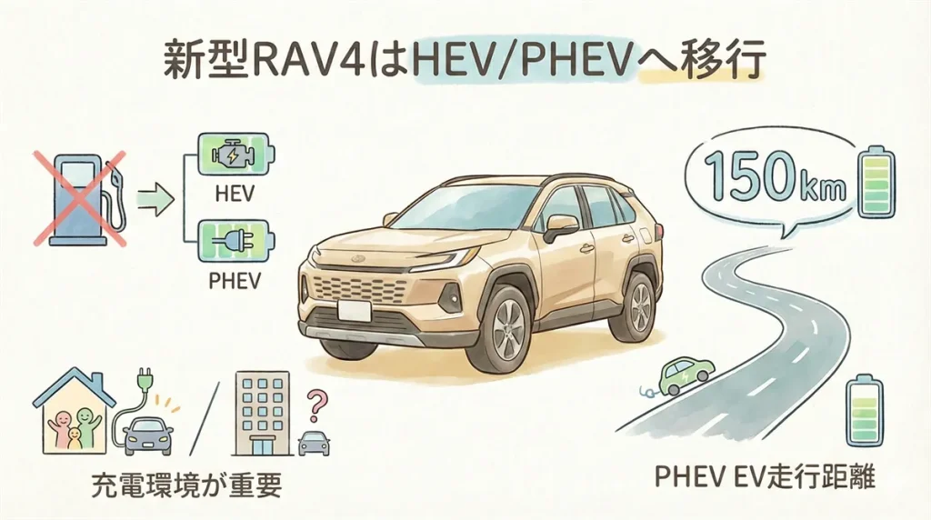 新型RAV4は2025年中に日本発売される予定?納期目安の図解 © Premium Cars Life