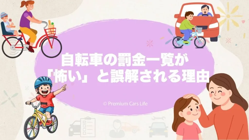 自転車の罰金一覧が「怖い」と誤解される理由