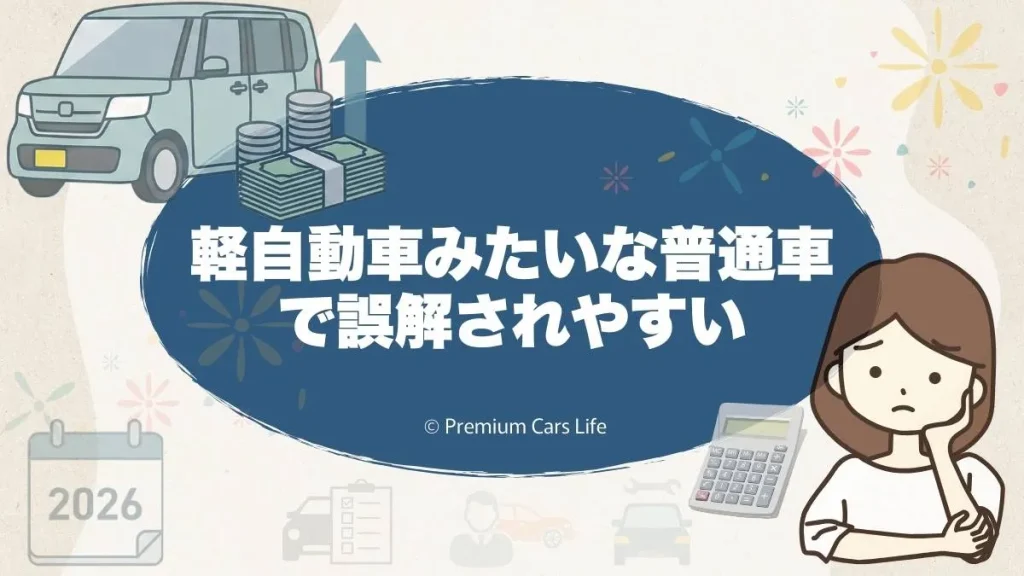 軽自動車みたいな普通車で誤解されやすい注意点