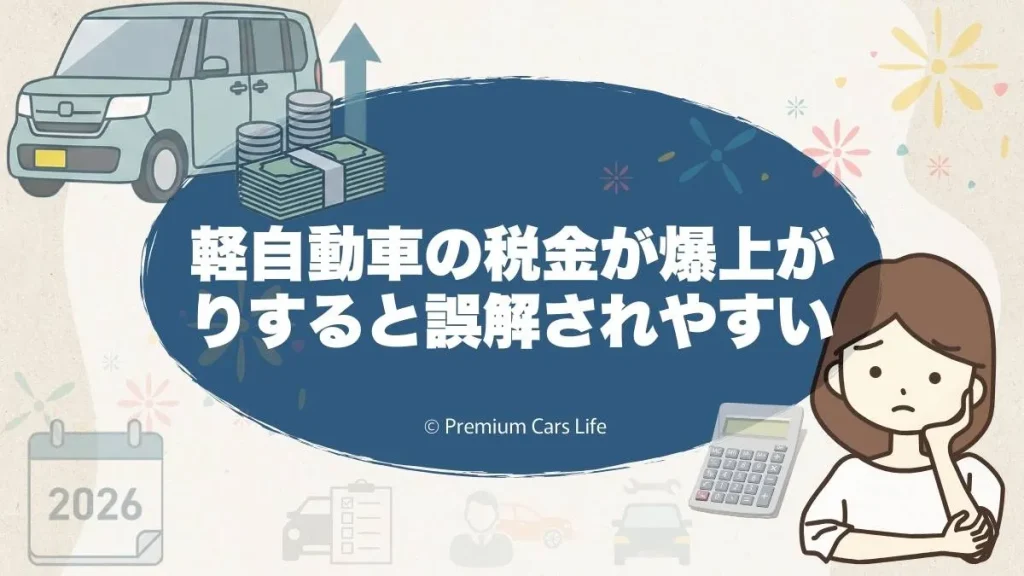 軽自動車の税金が爆上がりすると誤解されやすい注意点