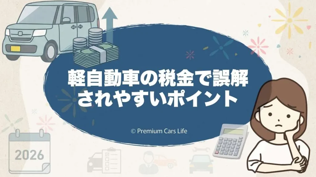 軽自動車の税金で誤解されやすい注意ポイント
