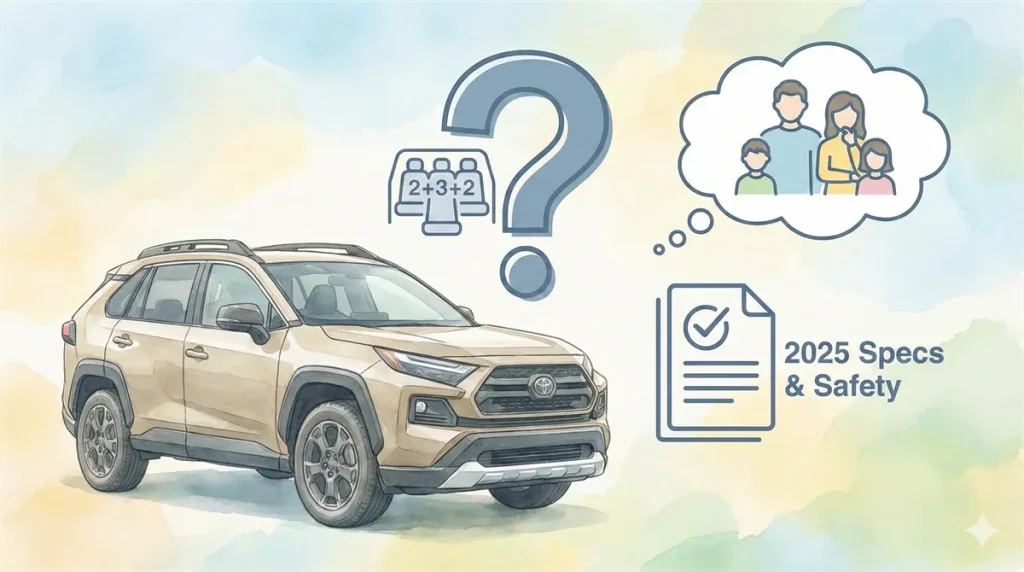 新型 RAV4 最新情報 7人乗りの結論と2025スペックの図解 © Premium Cars Life