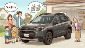 新型 rav4 最新情報 7人乗りの図解 © Premium Cars Life