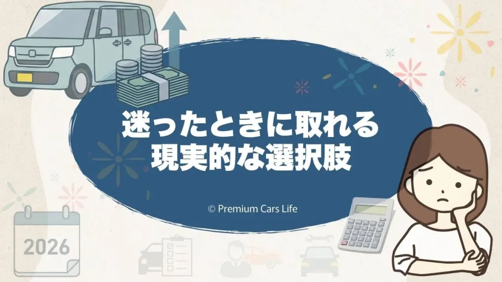 迷ったときに取れる現実的な選択肢