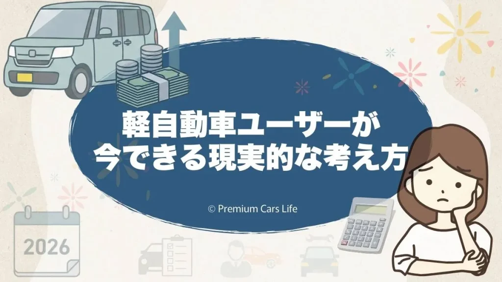 軽自動車ユーザーが今できる現実的な考え方