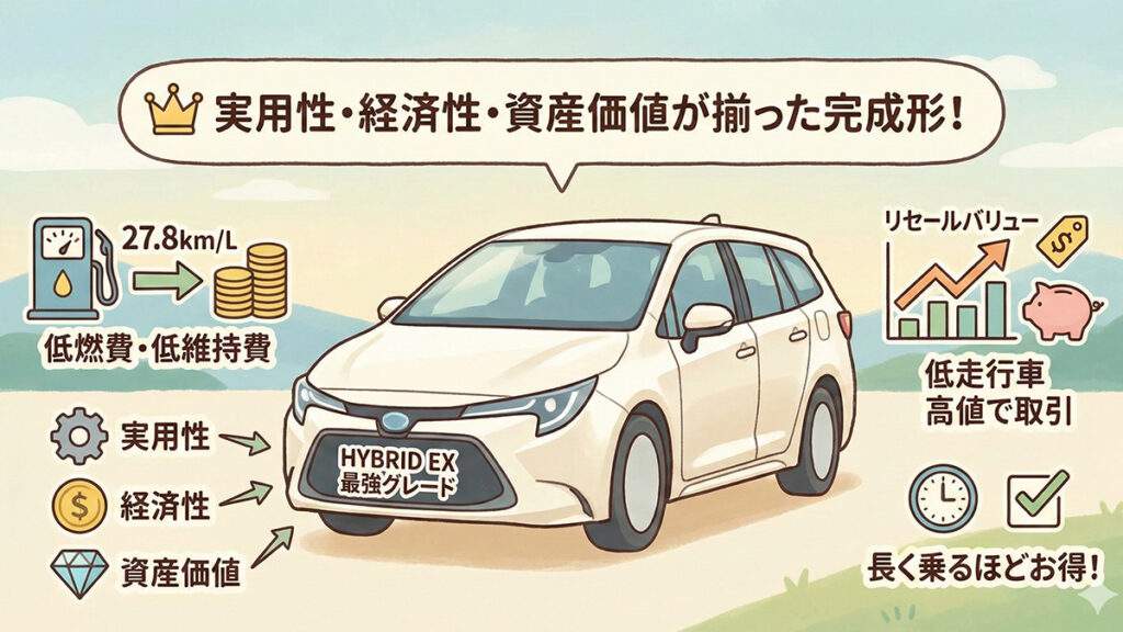 カローラフィールダー-最強グレードの魅力の図解