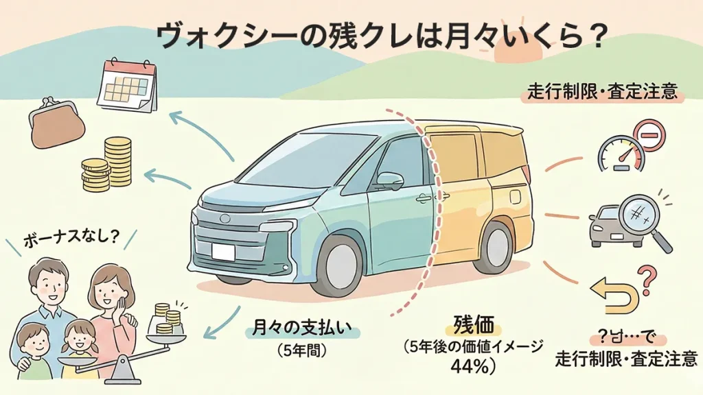 ヴォクシー残クレは月々いくら？