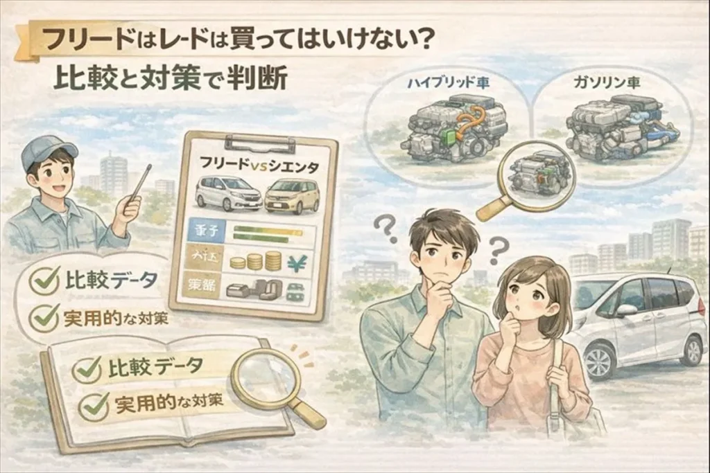 フリードは買ってはいけない？比較と対策で判断