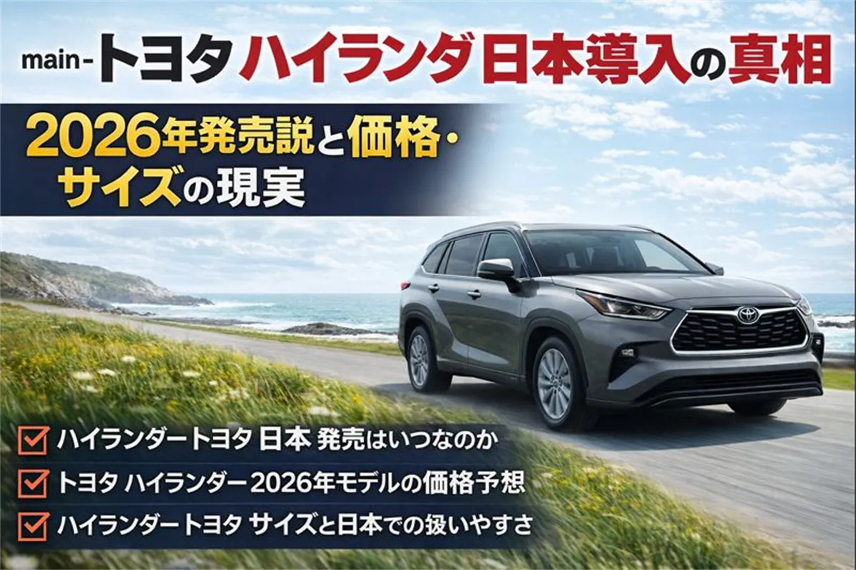 トヨタ ハイランダー日本導入の真相© Premium Cars Life