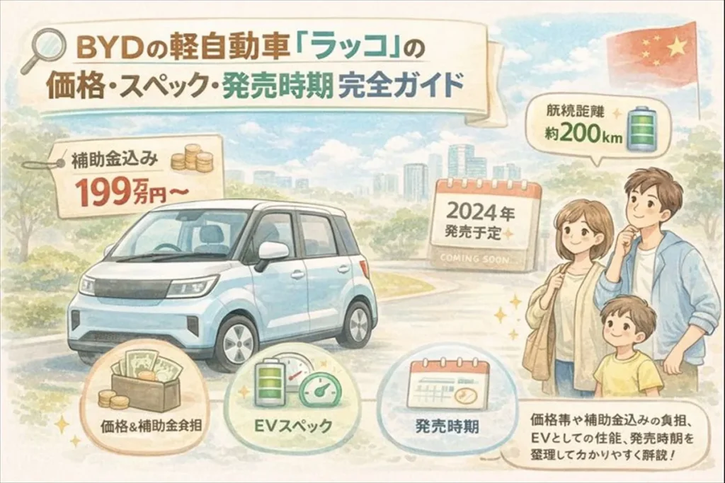 BYDの軽自動車「ラッコ」の価格・スペック・発売時期完全ガイド