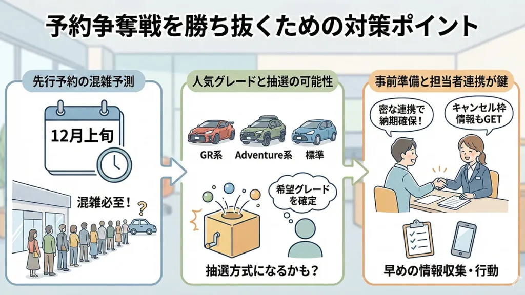 新型-RAV4-予約状況と争奪戦対策の図解