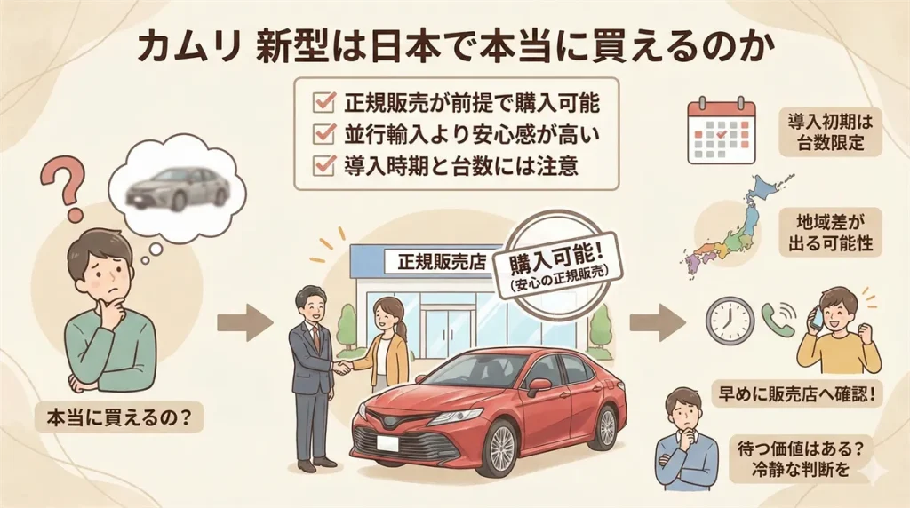 カムリの新型は日本で本当に買えるのか