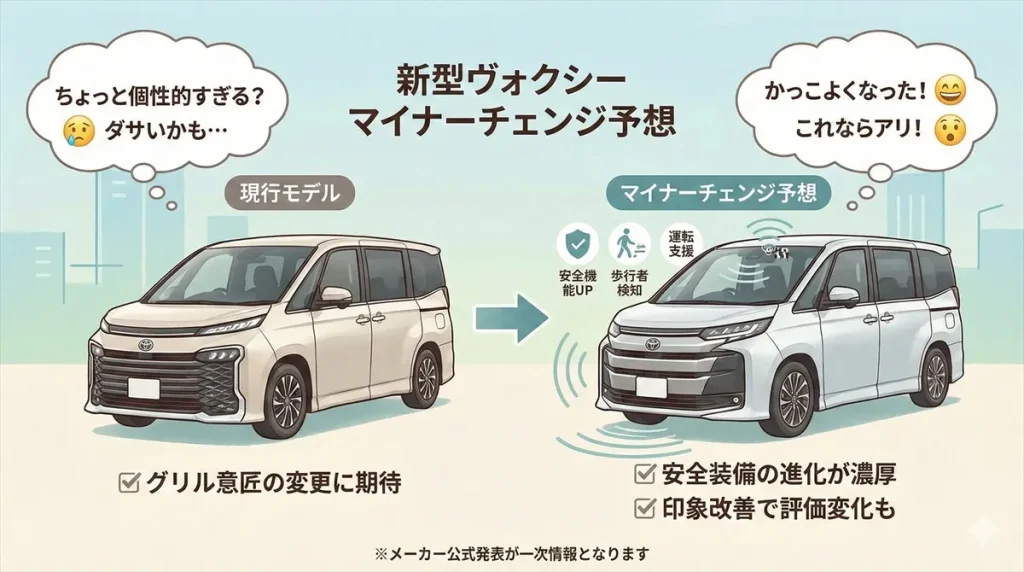 新型ヴォクシーマイナーチェンジ予想