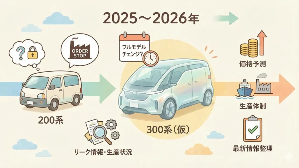 新型ハイエースリークの結論と最新情報の図解