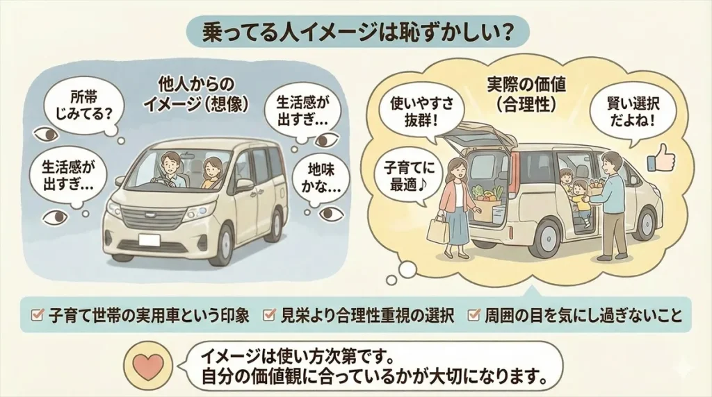 乗ってる人イメージは恥ずかしい？