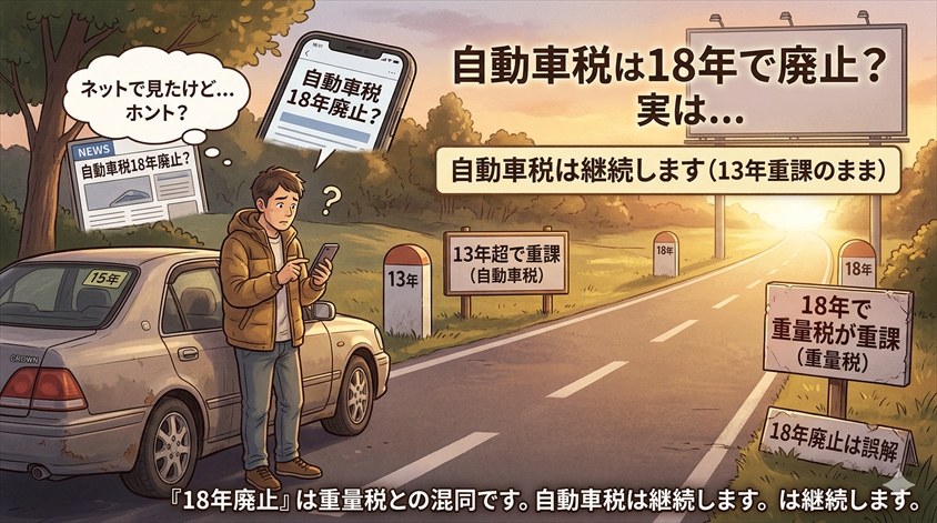 自動車税は18年に廃止?いつからの話なのか