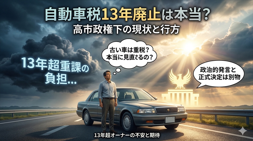 自動車税が13年廃止は高市政権でどう扱われているのか