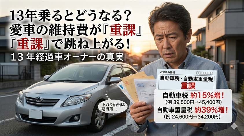 車を13年以上乗るとどうなるのか?