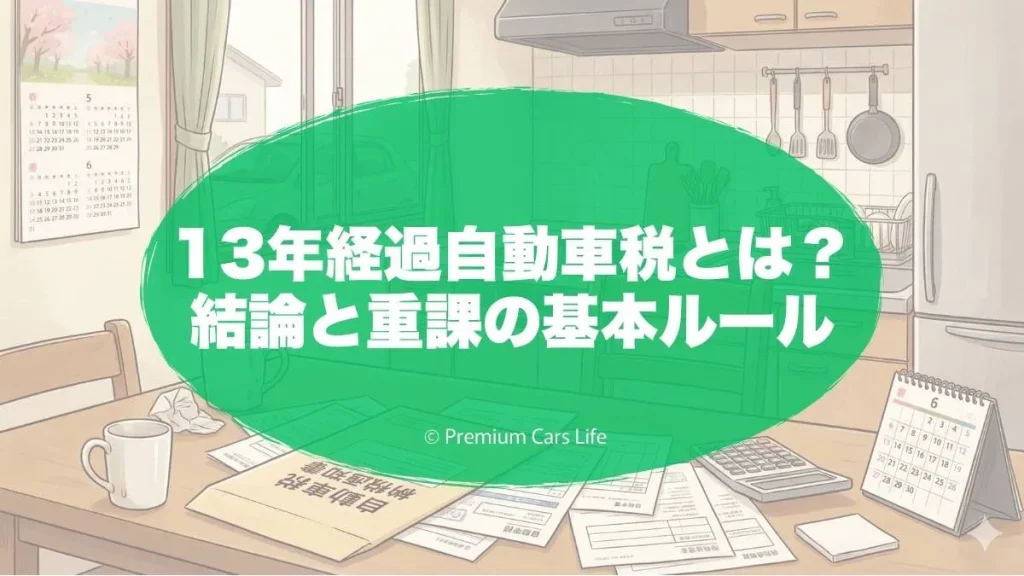 13年経過自動車税とは？結論と重課の基本ルール