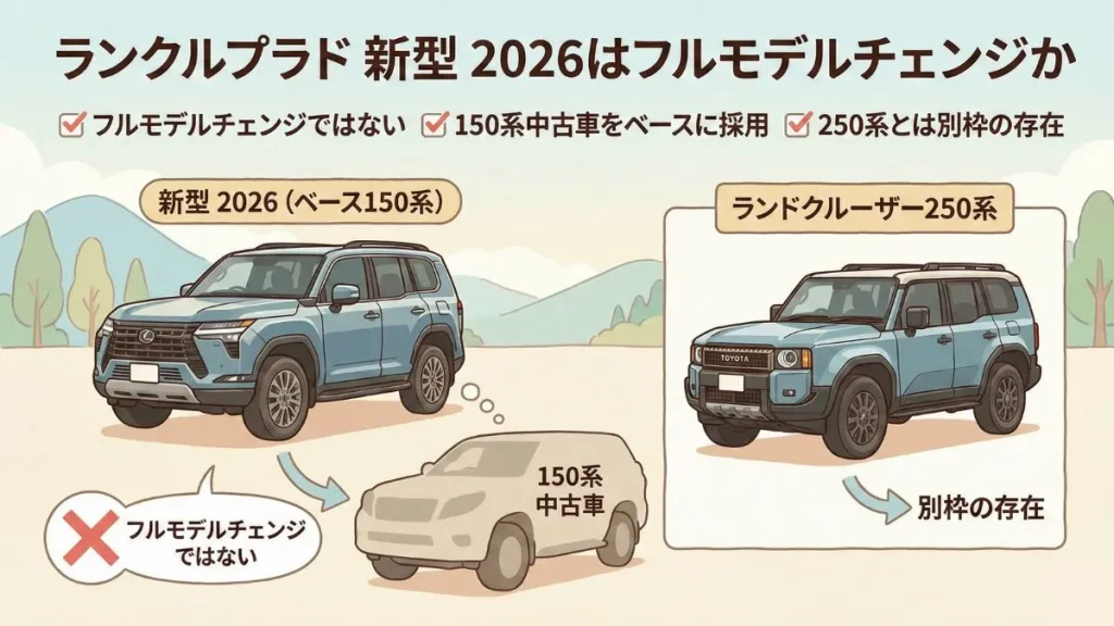 ランクルプラド 新型 2026はフルモデルチェンジか