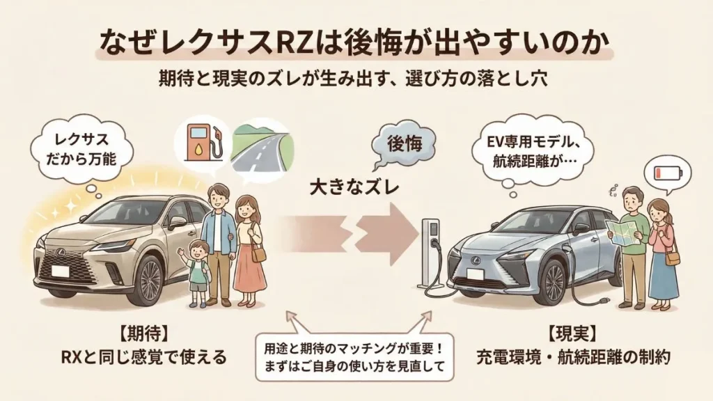 レクサスRZで後悔しない選び方と代替案