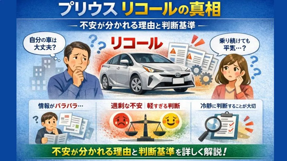 プリウス リコールの真相|不安が分かれる理由と判断基準