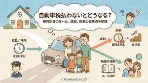 自動車税払わないとどうなる？いつから延滞金が発生するのかを制度ベースで整理