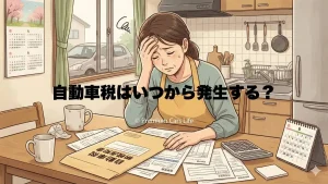 自動車税はいつから発生する？課税時期・支払期間・制度の基本を冷静に整理