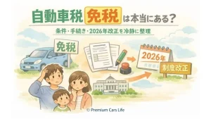 自動車税免税は可能なのか？現行制度と2026年改正の位置づけ
