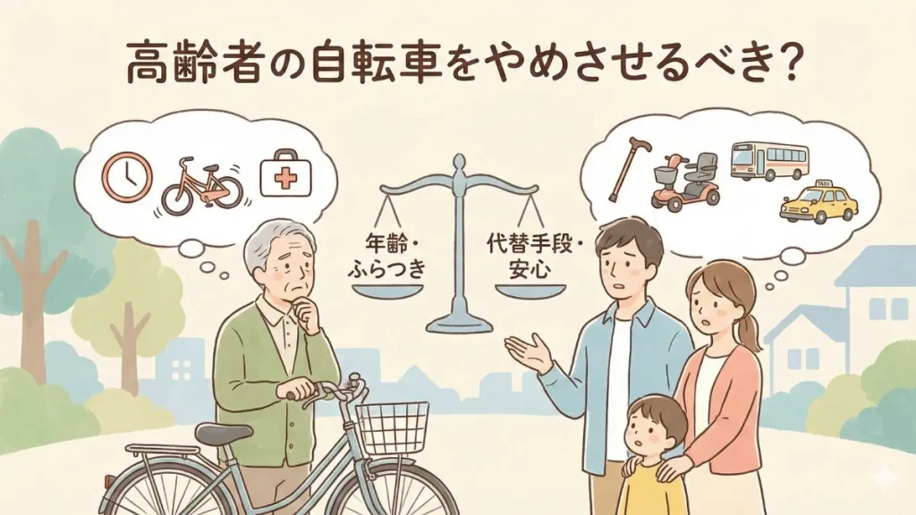 高齢者の自転車をやめさせるべき？年齢・ふらつき・代替手段を冷静に整理する完全ガイド