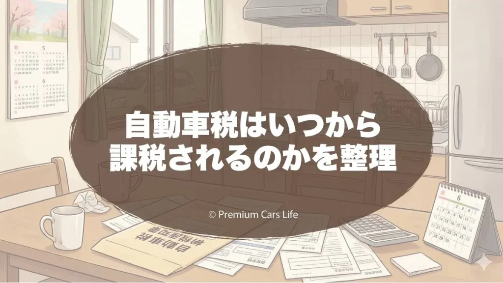 自動車税はいつから課税されるのかを整理する
