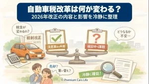 自動車税はいつから発生する？課税時期・支払期間・制度の基本を冷静に整理
