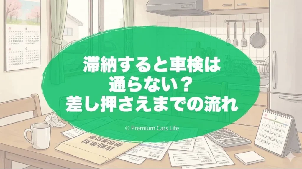 滞納すると車検は通らない?差し押さえまでの流れ