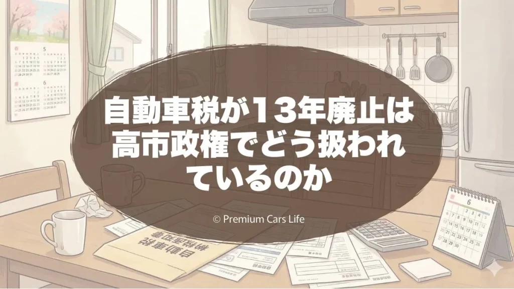 自動車税が13年廃止は高市政権でどう扱われているのか