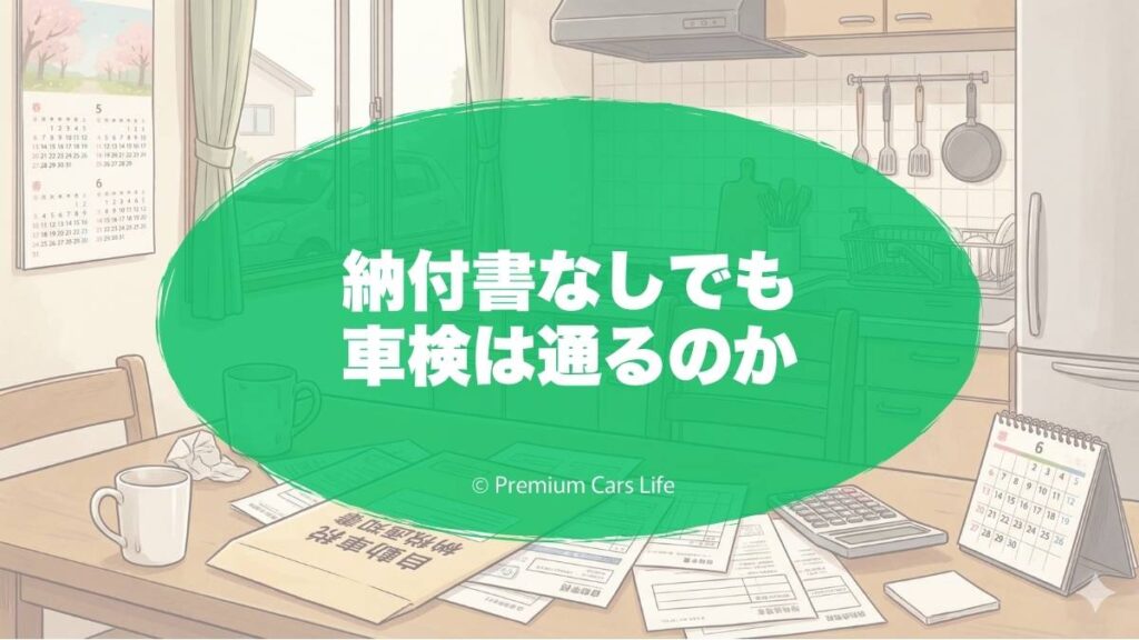 納付書なしでも車検は通るのか