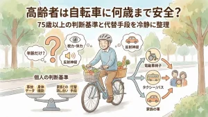 高齢者は自転車に何歳まで安全？75歳以上の判断基準と代替手段を冷静に整理